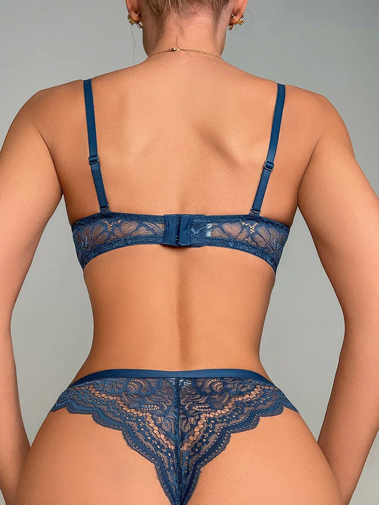 Lencería Mujer Encaje Floral Push Up Séduzé