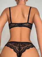 Lencería Mujer Encaje Floral Push Up Séduzé